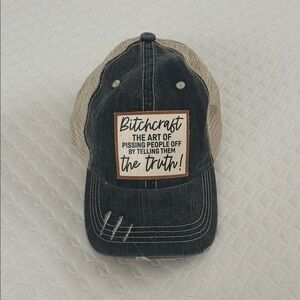 Black and Tan Trucker Hat with Patch